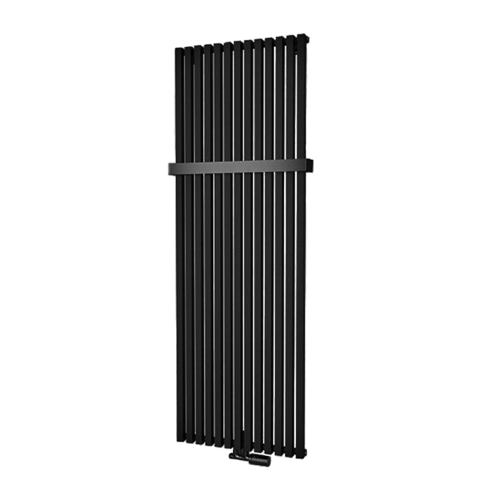 Радіатор Isan OCTAVA 1500x462 RAL9005 Підключення нижнє по центру
