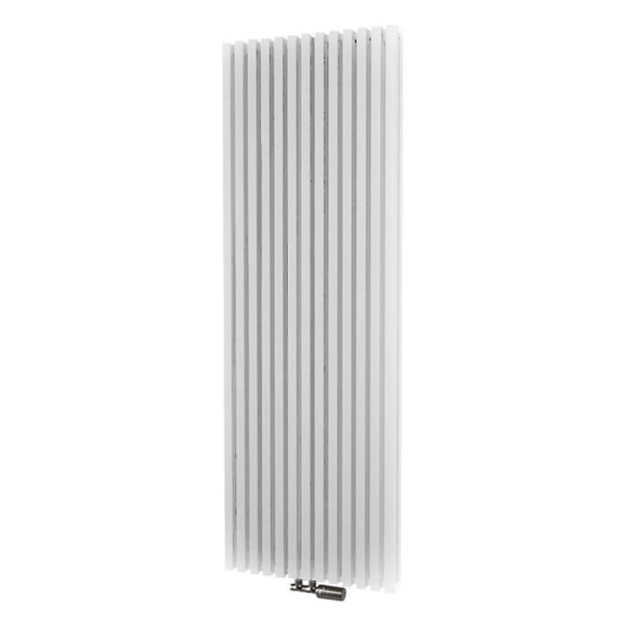 Радіатор Isan OCTAVA DOUBLE 1800x462 RAL9016 Підключення нижнє по центру