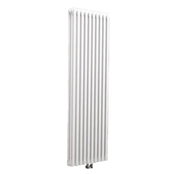Радіатор Delonghi Multicolonna 3 2000x460 10 секцій RAL9016 Підключення нижнє ліве або праве