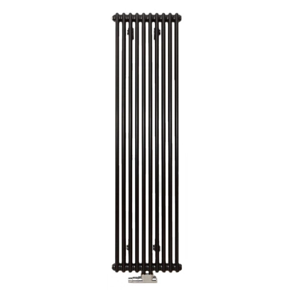 Радіатор Zehnder Charleston 2 1792x460 10 секцій RAL9217 Підключення нижнє по центру