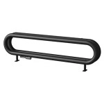 Isan CORON DOUBLE H 330x1000 RAL9005 Підключення нижнє ліве