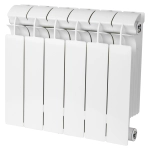 Global Style Plus 350/100 425x1520 19 секцій RAL9016 Підключення бокове