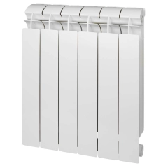 Global Style Plus 500/100 575x1600 20 секцій RAL9016 Підключення бокове