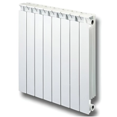 Global Style 500/80 568x1200 15 секцій RAL9016 Підключення бокове