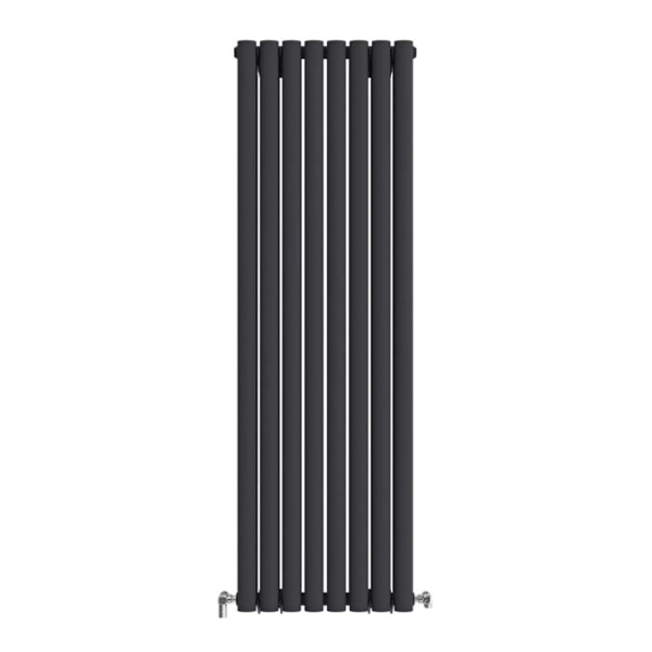 Радіатор Ideale Adele 12 1500x472 8 секцій RAL9005 Підключення бокове різностороннє