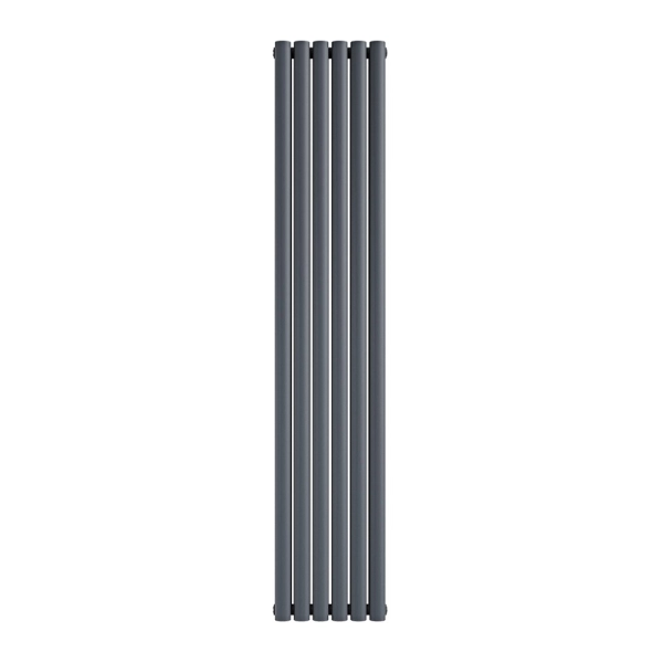 Радіатор Ideale Adele 12 1800x354 6 секцій RAL7012 Антрацит Підключення нижнє по центру