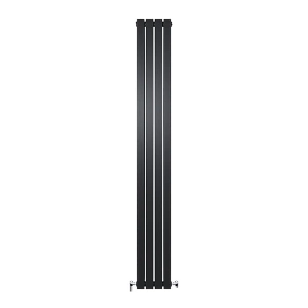 Радіатор Ideale Jolanda 12 1800x236 4 секцій RAL9005 Підключення бокове різностороннє
