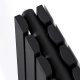 Радіатор Ideale Jolanda 12 1800x354 6 секцій RAL9005 Підключення бокове різностороннє