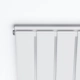 Радіатор Ideale Vittoria 11 1800x612 9 секцій RAL9016 Підключення бокове різностороннє
