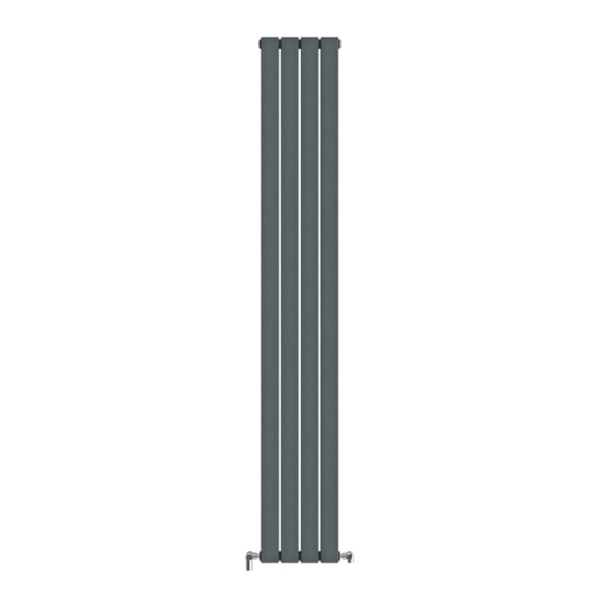 Радіатор Ideale Vittoria 12 1800x272 4 секцій RAL7012 Антрацит Підключення бокове різностороннє