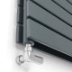 Радіатор Ideale Vittoria H 12 340x1800 5 секцій RAL7012 Антрацит Підключення бокове різностороннє
