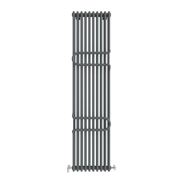 Радіатор Ideale Zeta 12 1800x460 10 секцій RAL7012 Антрацит Підключення бокове різностороннє