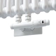 Радіатор Luxrad Columnus 1800x290 RAL9016 Підключення нижнє по центру