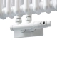 Радіатор Luxrad Columnus 1800x380 RAL9016 Підключення нижнє по центру