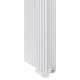 Радіатор Luxrad Columnus 2000x450x107 RAL9003 Підключення нижнє по центру