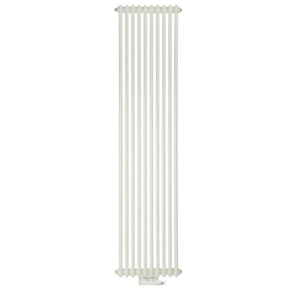 Радіатор Luxrad Columnus 2000x450x66 RAL9010 Підключення нижнє по центру
