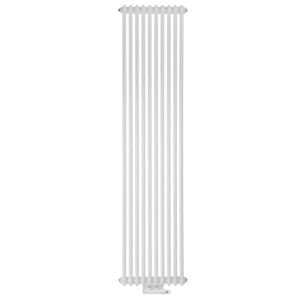 Радіатор Luxrad Columnus 2000x450x66 RAL9003 Підключення нижнє по центру