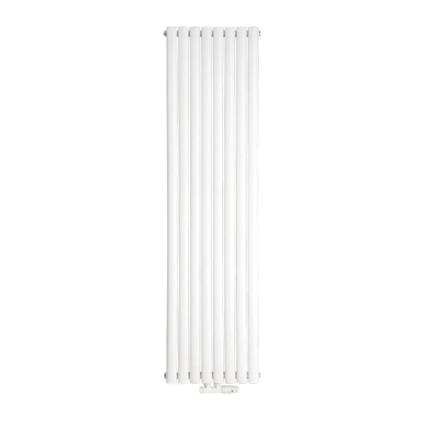 Радіатор Luxrad Fortuna 1800x468 RAL9003 Підключення нижнє по центру