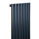 Радіатор Luxrad Oval 1700x410 RAL7016 Підключення нижнє по центру
