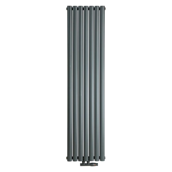Радіатор Luxrad Oval 1700x410 RAL7016 Підключення нижнє по центру