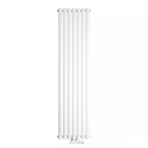 Радіатор Luxrad Oval 1700x410 RAL9003 Підключення нижнє по центру