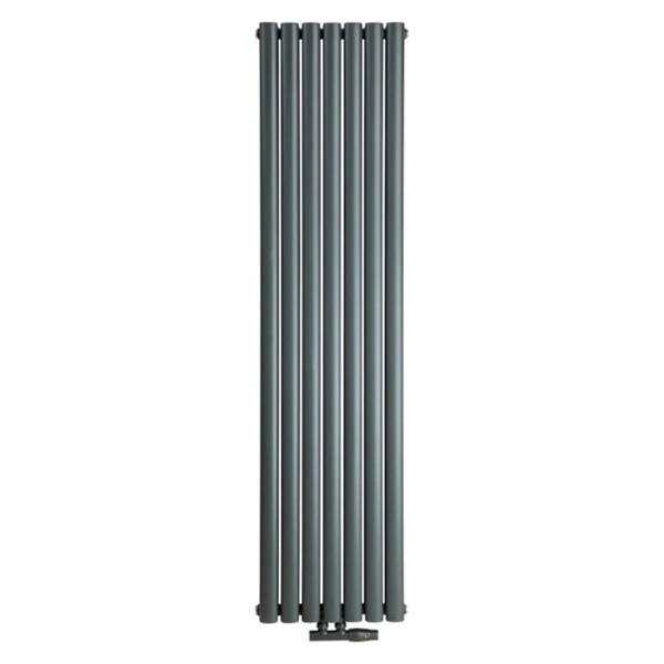 Радіатор Luxrad Oval Double 1700x410 RAL7016 Підключення нижнє по центру