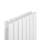 Радіатор Luxrad Oval Double 1700x410 RAL9003 Підключення нижнє по центру