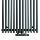 Радіатор Luxrad Toba 1800x510 RAL7016 Підключення нижнє по центру