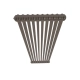 Радіатор Irsap Tesi 2 1800x450 10 секцій Loft Підключення нижнє по центру
