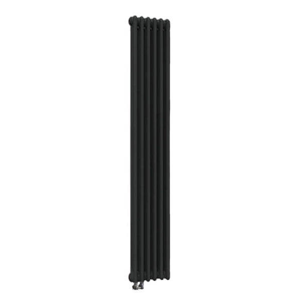Радіатор Delonghi Multicolonna 2 1500x276 6 секцій RAL9005 Підключення нижнє ліве або праве