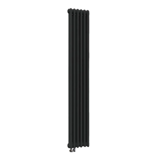 Радіатор Delonghi Multicolonna 2 2000x276 6 секцій RAL9005 Підключення нижнє ліве або праве