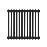 Purmo Delta Laserline 2050 500x600 12 секцій RAL9005