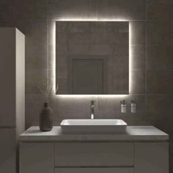 Дзеркало Vidrio Afina з LED підсвіткою 700x700 мм