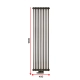 Радіатор Luxrad Columnus 1800x450 Loft Підключення нижнє по центру