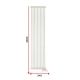 Радіатор Luxrad Columnus 2000x540x66 RAL9010 Підключення нижнє праве