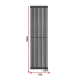Радіатор Antrax AV 25s 1800x476 13 cекцій RAL9005 Підключення бокове ліве або праве