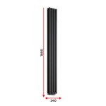 Rastas Aurora 2 1800x240 RAL9005