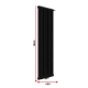 Радіатор Arbonia RR 2 1800x450 10 секцій RAL9005 Підключення нижнє по центру