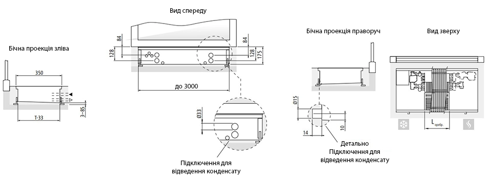 Технічне креслення ARBONIA ASCOTHERM ECO KC 491 - 175х350