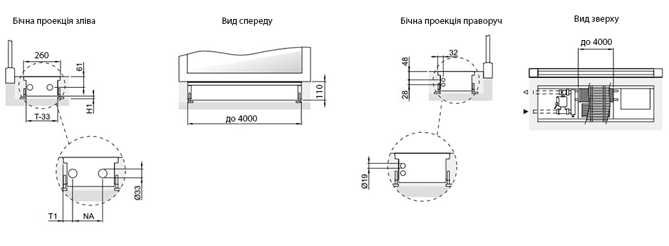 Технічне креслення ARBONIA ASCOTHERM ECO KRN 81 - 110x260