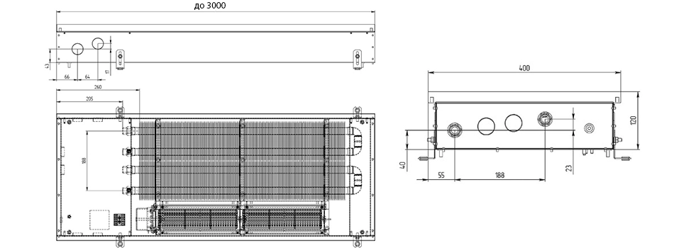 Технічне креслення Carrera CV2 (SV2) 120/400
