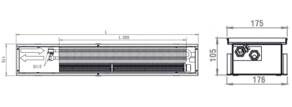 Технічне креслення Hitte NXX 105 175