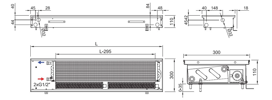 Технічне креслення Isan Termo FRB 0110 0300