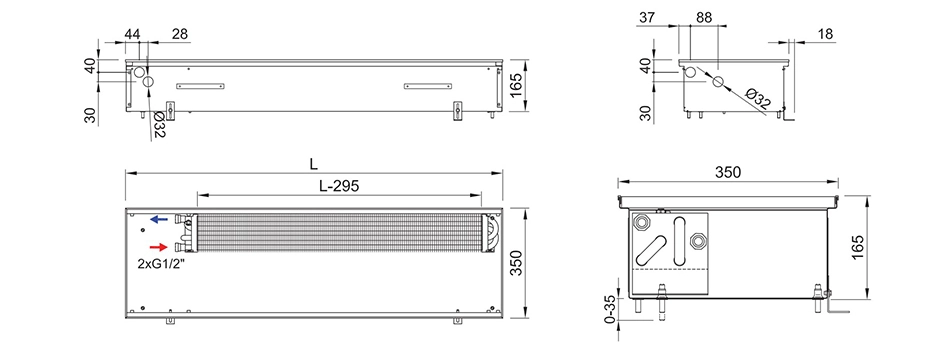 Технічне креслення Isan Termo FRK 0165 0350
