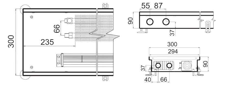 Технічне креслення Polvax КV.300.90