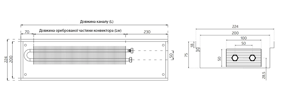 Технічне креслення Verano VK15 75 224