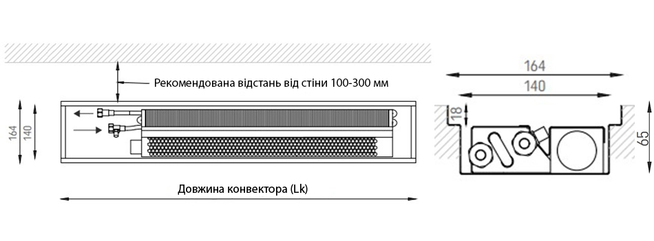 Технічне креслення Verano VKN1 65 164