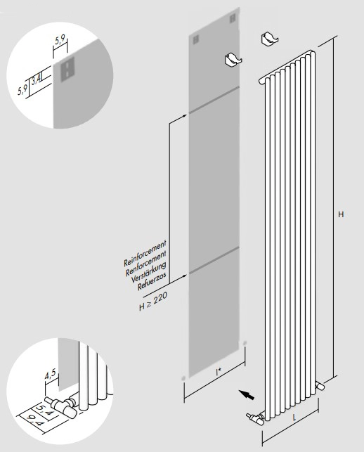 Технічне креслення Antrax AV 25s 1800x440 Технічне креслення Antrax AV 25s 1800x440
